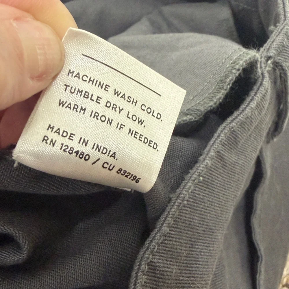 Pact Women’s Charcoal Gray Wide leg organic cotton pants size small - Picture 10 of 10